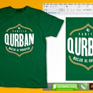 desain kaos panitia qurban simple keren