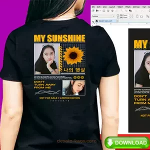 Desain Kaos Aesthetic Bucin Streetwear Versi 1